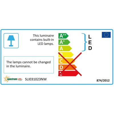 Oprawa sufitowa plafon 36W NYMPHEA 2 neutralna biel  SLI031023NW Spectrum Led (SLI031023NW)