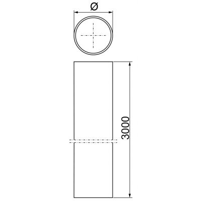 Rura cienkościenna 20x1,2mm 3mb RU20x1,2/3F 800288 BAKS (800288)