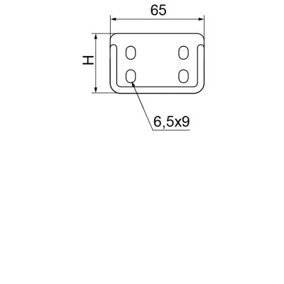 Łącznik do korytka 42mm Grubość 0,70 mm LPMLH42 142800 BAKS (142800)