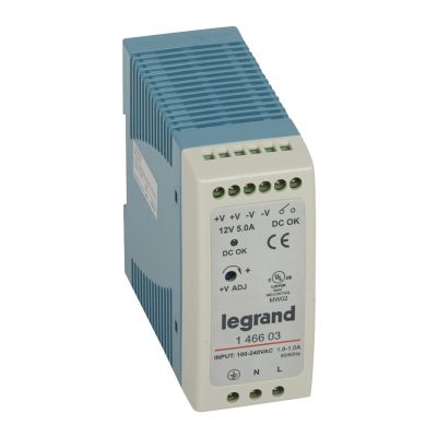 Zasilacz 1F Stabilizowany 12VDC 60W 146603 LEGRAND (146603)