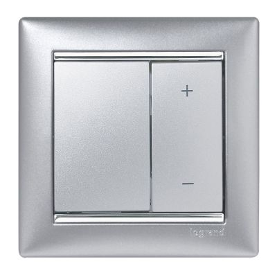 Valena Ściemniacz Przyciskowy 40-600W Aluminium 770274 LEGRAND (770274)