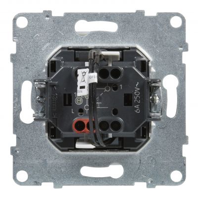 Suno Przycisk Pojedynczy Z Podświetleniem - 6A - 250V~ - Zaciski Automatyczne Czarny Produkt Wycofany LEGRAND (721410)
