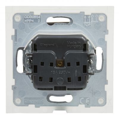 Suno Gniazdo Pojedyncze Z Uziemieniem 2P+Z IP44 16A 250 V~ Zaciski Automatyczne Z Przesłoną Aluminium 721386 LEGRAND (721386)