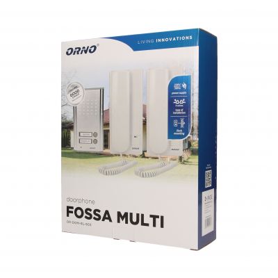 Zestaw domofonowy 2-rodzinny, podtynkowy, FOSSA MULTI OR-DOM-RL-903 ORNO (OR-DOM-RL-903)