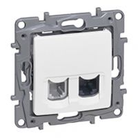 Niloe/Niloe Selection - Gniazdo Rj12+Rj45 Kat. 5E Utp Białe 764570 LEGRAND (764570)