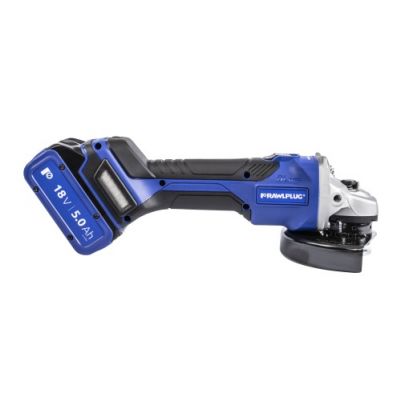 Szlifierka kątowa 18V 125mm 2×5,0 Ah + ładowarka + walizka 1szt. RAWLPLUG (R-PAG18-SV-XL2)