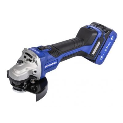 Szlifierka kątowa 18V 125mm 2×5,0 Ah + ładowarka + walizka 1szt. RAWLPLUG (R-PAG18-SV-XL2)
