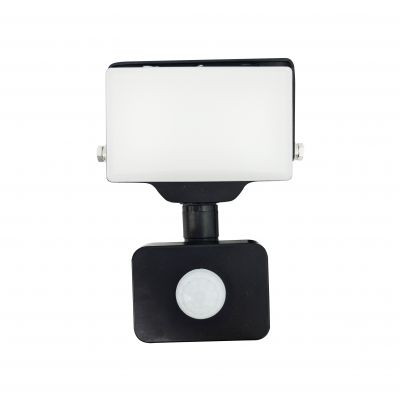 PORTO S LED 10W naświetlacz z PIR, 800lm, IP44, 4000K, aluminium + poliwęglan (AD-NL-6462BLR4)
