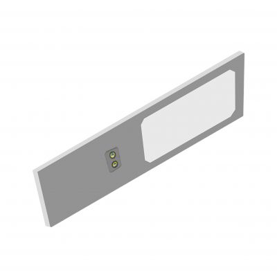 PLANA lampka podszafkowa LED 4W, 240lm, 4000K, z włącznikiem bezdotykowym, szara (AD-OM-6476L4/G/SW)