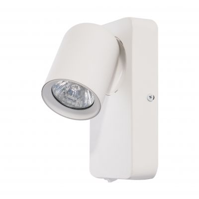 MALTA SP 1, oprawa ścienno-sufitowa, GU10 max. 12W, IP20, biała, prostokątna podstawa (AD-OP-6480WGU10)