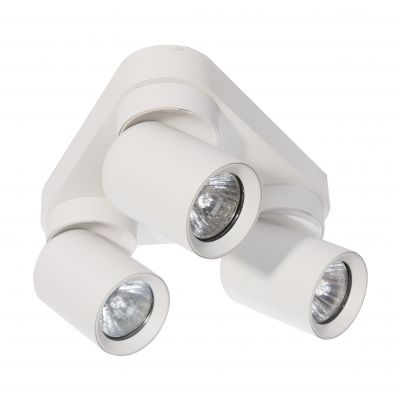 MALTA SP 3, oprawa ścienno-sufitowa, GU10 max. 3x12W, IP20, biała, trójkątna podstawa (AD-OP-6483WGU10)