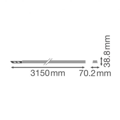 Oprawa TRUSYS FLEX P RAIL 3000 5P WT (4058075781757)