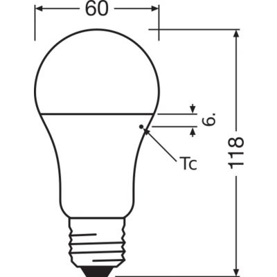 Żarówka LED E27 13W 1521lm 200° 3000K ciepła biel VALUE OSRAM (4058075630215)