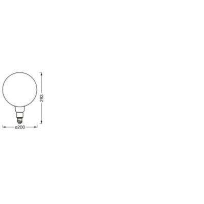 Żarówka LED E27 G200 6W = 42W 2500K Ciepła 500lm 320° Filament SMART+ WIFI Ściemnialna 4058075609877 LEDVANCE (4058075609877)