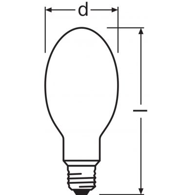 Ledvance Wysokoprężna lampa wyładowcza - HQL 80W E27 RWL1 OSRAM (4050300012360)