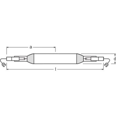 Lampa metalohalogenkowa 2000W K12s-36 200V 4100K przeźroczysta HQI-TS 4008321530660 LEDVANCE (4008321530660)