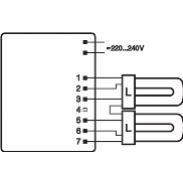 Statecznik elektroniczny (SE) do świetlówek jednotrzonkowych QT-M 2x26-42/220-240 4008321110022 LEDVANCE (4008321110022)