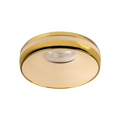 ELICEO DSO YG Oczko sufitowe ELICEO DSO YG okrągły stop aluminium kolor złoty 1XGx5,3/GU10 KANLUX (35295)