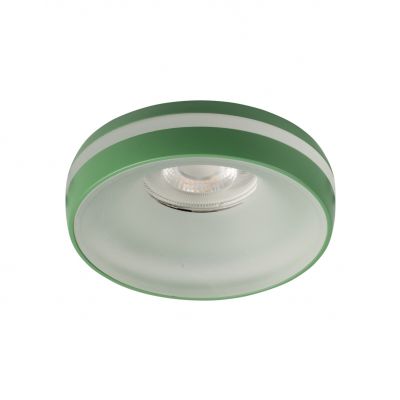 ELICEO DSO GR Oczko sufitowe ELICEO DSO GR okrągły stop aluminium kolor zielony 1XGx5,3/GU10 KANLUX (35296)