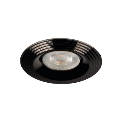 LIGLO DSO BC Oczko sufitowe LIGLO DSO BC okrągły stop aluminium kolor czarny chrom 1XGx5,3/GU10 KANL (35775)