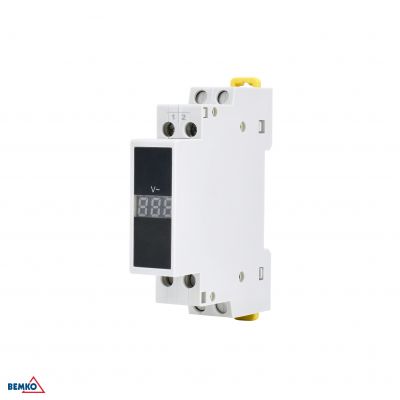 Woltomierz lampka kontrolka modułowa Wskaźnik napięcia 1F cyfrowy 80-500V SCHELINGER (A16-NV-1F)