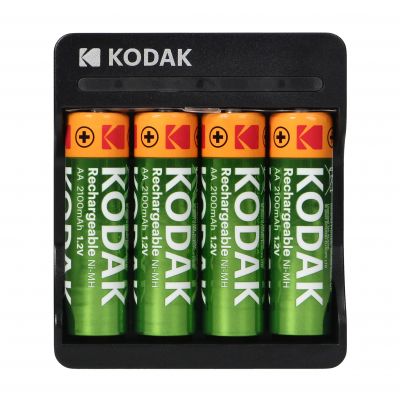 Ładowarka Kodak USB fast charger, 4xAA + 4 szt. akumulatorków AA 2100mAh (30424265)