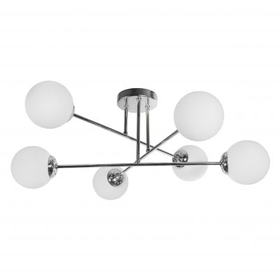 LEIA 6P E27, lampa wisząca, max. 6x60W, chrom (AD-LD-6439GGE27SM)