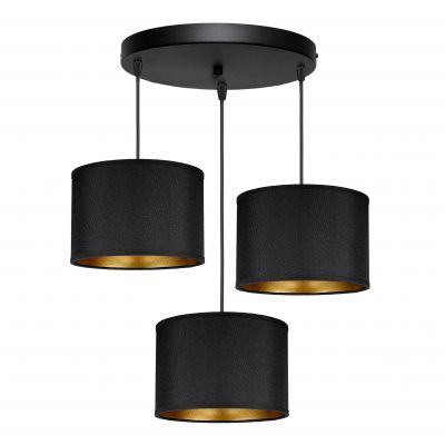 KYLO 3P E27, lampa wisząca, max. 3x60W, czarna, okrągła (AD-LD-6448BE27T)