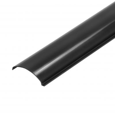 Klosz do profili kątowych z serii AD-LP-6502, 2m, poliwęglan czarny (AD-LP-6502PB/2M)
