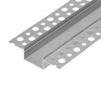 Profil aluminiowy na 2 taśmy LED, 2000 x 57,89 x 9,8 mm, wpuszczany w karton gips, srebrny (AD-LP-6503G/2M)