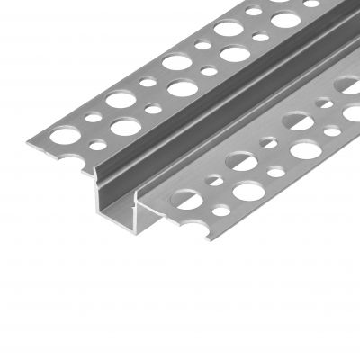 Profil aluminiowy do taśm LED, 2000 x 55 x 13 mm, wpuszczany w karton gips, srebrny (AD-LP-6507G/2M)