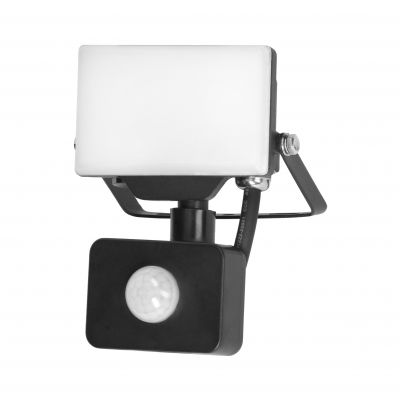 PORTO S LED 10W naświetlacz z PIR, 800lm, IP44, 4000K, aluminium + poliwęglan (AD-NL-6462BLR4)