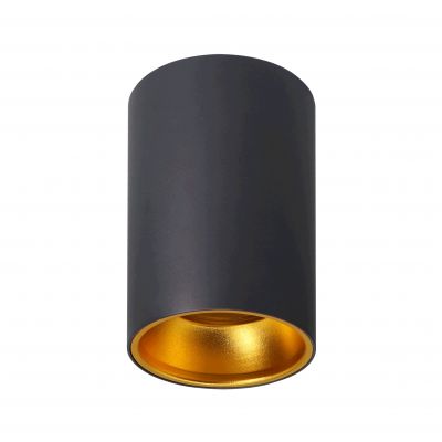 ELIZA, oprawa typu downlight, GU10 max. 35W, IP20, okrągła, czarno-złota, aluminium (AD-OD-6521/B-C)
