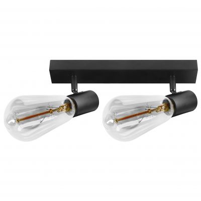 RIO SP 2, oprawa ścienno-sufitowa, E27 max. 2x60W, IP20, czarna (AD-OP-6430BE27)