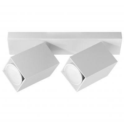 KUBAR SP 2, oprawa ścienno-sufitowa, GU10 max. 2x35W, IP20, biała (AD-OP-6510WGU10)