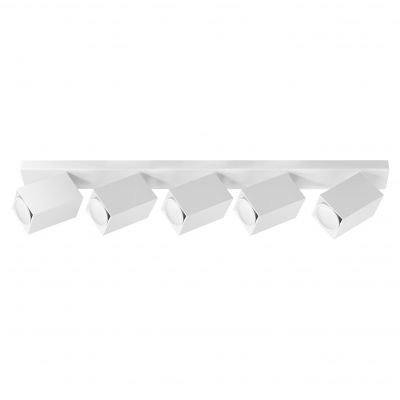 KUBAR SP 5, oprawa ścienno-sufitowa, GU10 max. 5x35W, IP20, biała (AD-OP-6513WGU10)