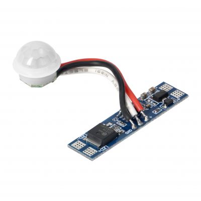 Włącznik z czujnikiem PIR do taśm LED, 5-24V, 8A (AD-TL-6497/S-R)