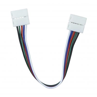 Złączka LED RGBW 12mm dwustronna z przewodem (AD-TL-6499/Z-P-Z/RGBW)