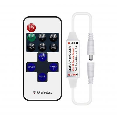 Sterownik LED RF 12V 6A 72W z pilotem 11 przycisków (AD-TL-6500/P11)