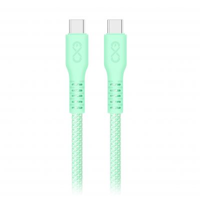 Kabel USB-C - USB-C eXc IMMORTAL, 2M (30W, szybkie ładowanie), kolor mix* (*wysyłany losowo z dostęp (CABEXCIMMOUCUC2.0MIX)