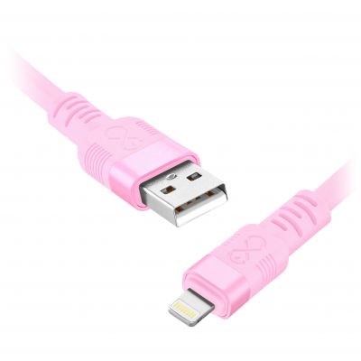 Kabel USB-A - Lightning eXc WHIPPY Pro, 0.9M (29W, szybkie ładowanie), kolor mix pastelowy* (*wysyła (CABEXCWHPLIGH0.9PMIX)