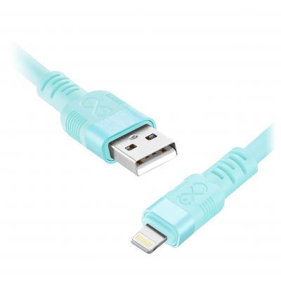 Kabel USB-A - Lightning eXc WHIPPY Pro, 2M (12W, szybkie ładowanie), kolor mix pastelowy* (*wysyłany (CABEXCWHPLIGH2.0PMIX)