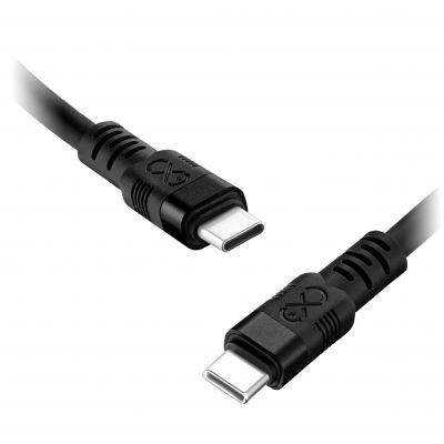 Kabel USB-C - USB-C eXc WHIPPY Pro, 0.9M (100W, szybkie ładowanie), kolor mix ciemny* (*wysyłany los (CABEXCWHPUCUC0.9DMIX)