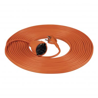 Przedłużacz ogrodowy jednogniazdowy Schuko, PVC 3x1mm2, długość 10m (GES-1(GS)/10M)
