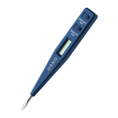 Elektroniczny próbnik napięcia 5w1, test obecności, pomiar, indukcja, ciągłość, polaryzacja DC, nieb (OR-AE-13289)