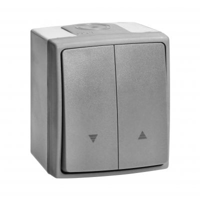 Łącznik roletowy AQUATIC PRO IP55, 10A, 230V AC, Szaro-Grafitowy (OR-OE-7408/GR)