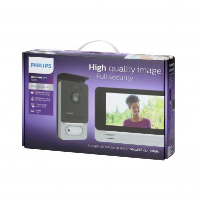 Philips WelcomeEye Touch, Zestaw wideodomofonowy, bezsłuchawkowy, kolor, LCD 7 cal dotykowy, menu OSD, ORNO (531101)