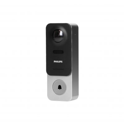 Philips WelcomeEye Link, dzwonek bezprzewodowy wideo z WiFi na baterię wielokrotnego ładowania ORNO (531134)