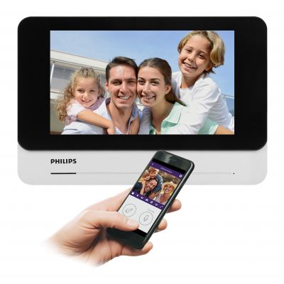 Philips WelcomeEye AddConnect, monitor, LCD 7 cal WI-FI + APP na telefon, sterowanie bramą, interkom, ORNO (531138)