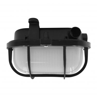 OVAL 7040T/P, oprawa oświetleniowa, 40W, E27, IP44, IK10, klosz poliwęglan matowy, podstawa poliprop (A1110CZ-MP)